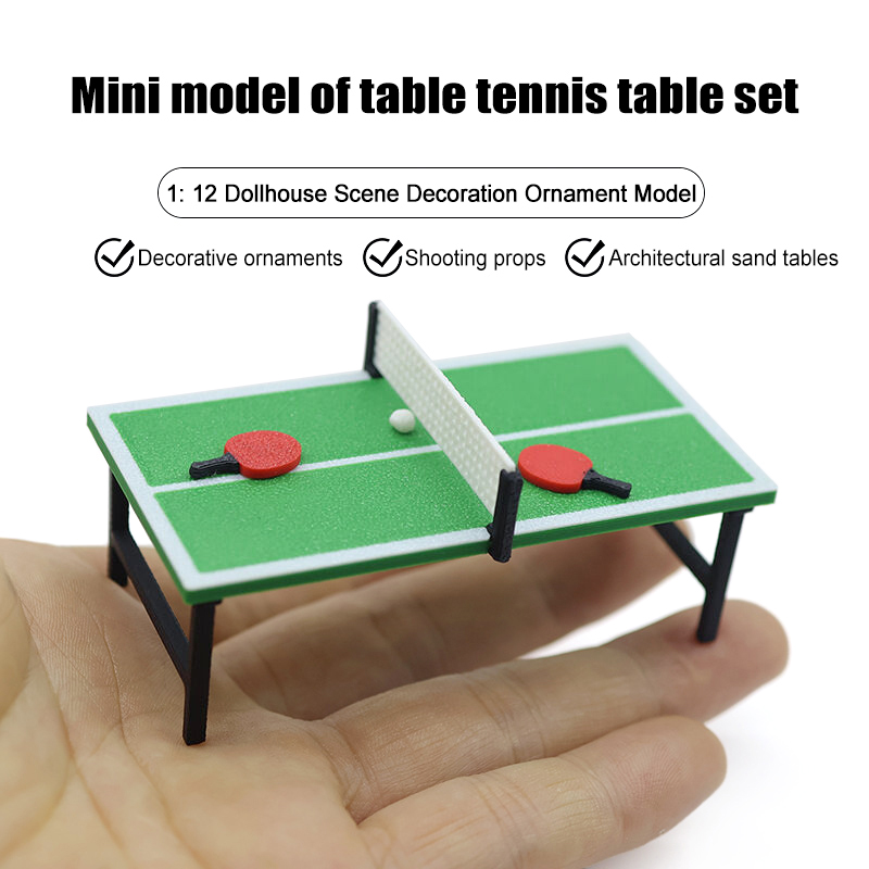 Table Tennis Reference - Miniaturowe meble sportowe do domku dla