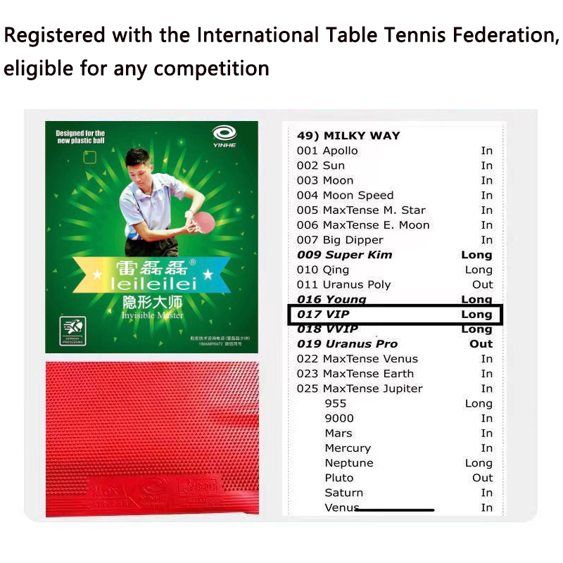 YINHE Long Pimples OX Guma do  – Table Tennis Double recenzja i cena